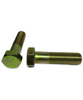 7/16-20 Hex Bolt Yellow Zinc Grade 8 Cap Screw Fine Thread 3 1/2 Inch Diameter Beefy Built To Last Heavy Duty Fastener
