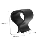 Close-up of a black plastic clip for 24 Piece Wicker Sofa Clips And Rattan Chair Fasteners For Outdoor Patio Furniture Connectors