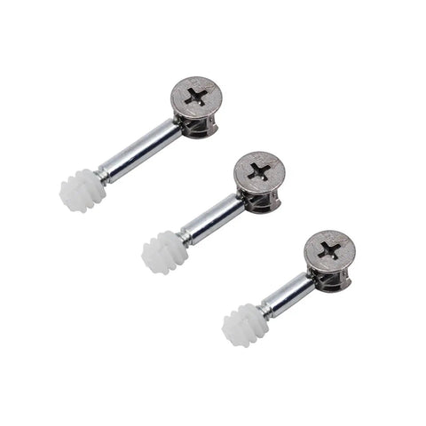 100 Pack Three In One Eccentric Wheel Screw Fastener Connectors For Wardrobe And Furniture thickened steel cam locks