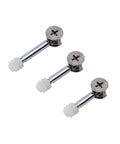 Heavy Duty Furniture Cam Screws 100 Piece Three In One Eccentric Wheel Fasteners For Wardrobes And Cabinets Thickened 40mm Rust Resistant