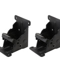 Pair of Beefy Heavy Duty Black Iron Table Leg Folding Hinges with strong load bearing spring for tables and chairs