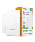 Single Pole Smart Switch With Neutral Wire Required Works With Apple HomeKit Amazon Alexa And Google Assistant 2 Pack
