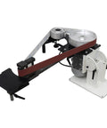 Shop Tough Variable Speed Belt Sander And Metal Polisher Featuring Three Grinding Wheels Dual Purpose Vertical Horizontal Stand 71 Inch Wide Sanding Belt.