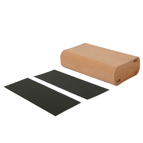 Pro Grade Fretboard Sanding Block For 14 And 15 Inch Radius, Leveling Tool For Luthiers, Maple Wood Block Smooth Finish