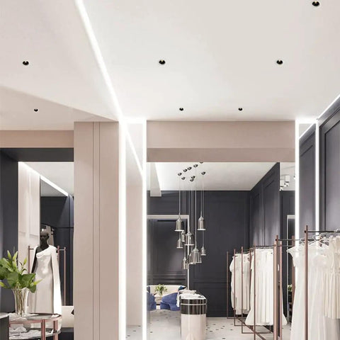 Xghwnpd 4Pack Led Downlight 3.5Inch Retrofit Can Lights Recessed Lighting in stylish hallway setting for modern illumination.