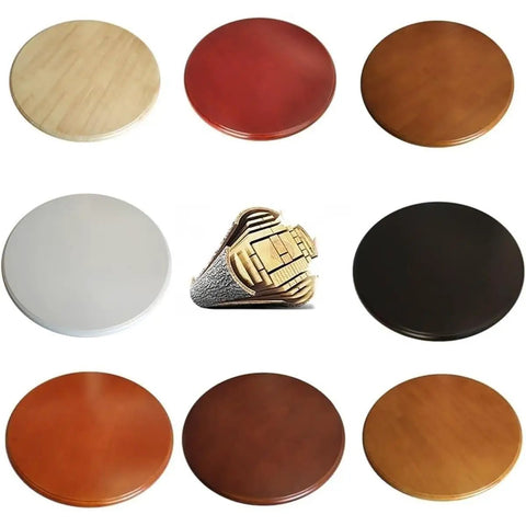 Solid Wood Lazy Susan Turntable Delivering Smooth As Butter Swivel Spin For Dining Tables large rotating serving tray options in different colors.
