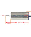 Two Pack Mini Model Helicopter Coreless Motors 1020 Size For Micro Drones 3.7V 39500RPM And 4.2V 45000RPM High Torque NdFeB DC Motors