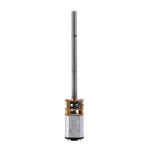 12V 400RPM N20 Micro Gear Motor With Long Output Shaft Tiny But Mighty For Robots Model Aircraft Automatic Locks And Tiny Projects Durable Metal Gears Low Current High Torque Compact Size on white background