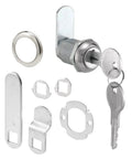 Keyed Alike Diecast Drawer And Cabinet Lock For File Cabinets With 3 Cams, Trim Collar, 2 Washers, 2 Keys And Fasteners