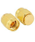12 Pack SMA Plug Dust Cap For SMA Female Jack Gold Plated RF Coaxial Connector Protective Cap Guard For Your Coaxial Gear Up To 18 GHz