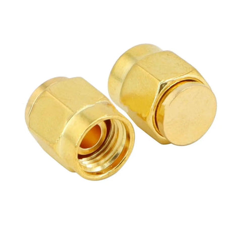 12 Pack SMA Plug Dust Cap For SMA Female Jack Gold Plated RF Coaxial Connector Protective Cap Guard For Your Coaxial Gear Up To 18 GHz