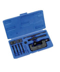 Open blue case of Motorcycle Chain Breaker Press Riveting Tool Kit For 520 525 530 Chains All In One Pro