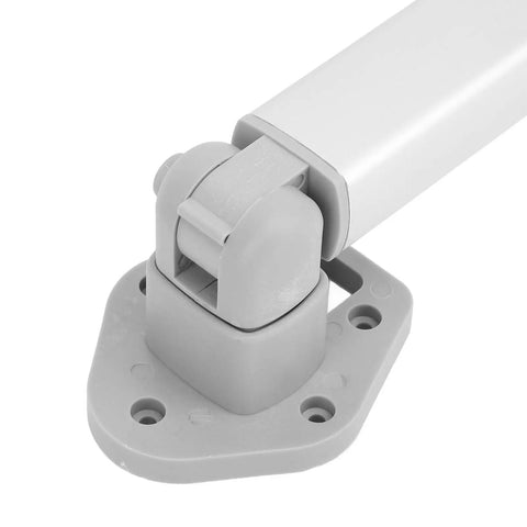 Close-up of 555mm Folding Table Leg Detachable Aluminum Alloy Beefy Heavy Duty Silver Space Saving Leg For Kitchen And Dining
