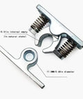 Beefy Double Roller Catch Heavy Duty Spring Loaded Latch Pin Push To Open Door Lock For Trailers RV Cabinets Sheds Zinc Alloy