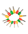 Rshvobrrs 600 Piece Mix Assorted Crimp Terminals Kit Fits 22 To 12 AWG Wire For Tough Connectors And Solid Cord Pins With Ferrules, color-coded ferrules