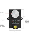 Professional Cnc Tool Setting Gauge With Heavy Duty Z Axis Height Adjuster For Router Bit Alignment and Precision Milling Setup, top view with buttons.
