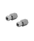 Two Pack Pro Grade 6506-04-04 Hydraulic Hose Adapter Fittings 1 Quarter Inch Female NPT And 1 Quarter Inch Female JIC 37 Degree Swivel Straight Pipe Joints Tube Connectors Carbon Steel, two fittings