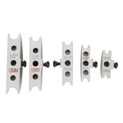 Copper Pipe Tube Bender Kit, Pro Grade With 90 Degree Bender, Multi Size Dies, And Built-In Cutter In A Carry Case, Works On 1/4, 5/16, 3/8 Inch And 5,6,8,10,12mm For HVAC Refrigeration Piping, Easy To Use