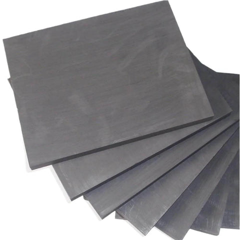 Beefy Heavy Duty Graphite Plate 100mm x 50mm x 10mm High Temperature Conductive Block For Industrial Electrolytic Use