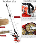 Built Tough Workhorse Three Head Concrete Grinder And Wall Sander With Six Variable Speeds Pro Grade Cement Planer dimensions and installation guide.