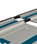 Kickass Heavy Duty Guide Rail Connector For Precise Track Saw Cuts, close-up of steel clip joining track rails.