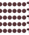 60 Piece Nail On Furniture Sliders For Hardwood Floors Heavy Duty Chair Leg Protectors Table Foot Glides, brown round caps.
