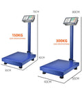 Heavy Duty Folding Floor Platform Scale Built Different To Handle Up To 660 Lbs Without Skipping A Beat featuring a blue steel base and precise sensor display.