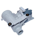 Drain Pump Replacement For GE Washers DIY Friendly With Removable Filter And 120V 85W Motor WH23X10028A Direct Fit Keeps Your Machine Flowing Smoothly Replaces WH23X10026 And WH23X10028 gray plastic washer drain pump with removable filter