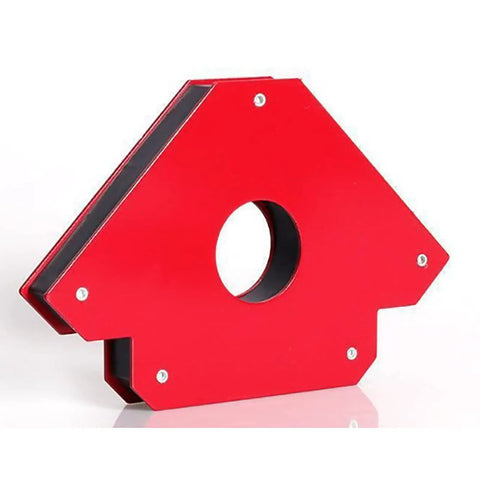 Grab These 6 Strong Welding Magnet Set Tools For Metal Fabrication, Pipe Install, And Marking Projects With Right And Inclined Angle MultiAngle Holders For Serious Pros, red magnetic tool for 45 degree holds.