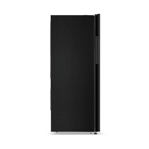 16.4 Cu Ft Convertible Refrigerator And Upright Freezer Energy Star Certified Auto Defrost Reversible Door Adjustable Glass Shelves Black Finish side view