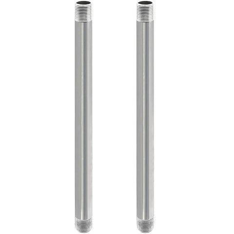 Tough As Nails Heavy Duty Stainless Steel Pipe Three Quarter Inch NPT, Sixteen Inches Long, Set Of Two, visible front view