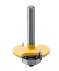 Rugged Pro Grade Quarter Inch Shank Biscuit Joiner Router Bit With Ball Bearing Guide for precise wood cutting