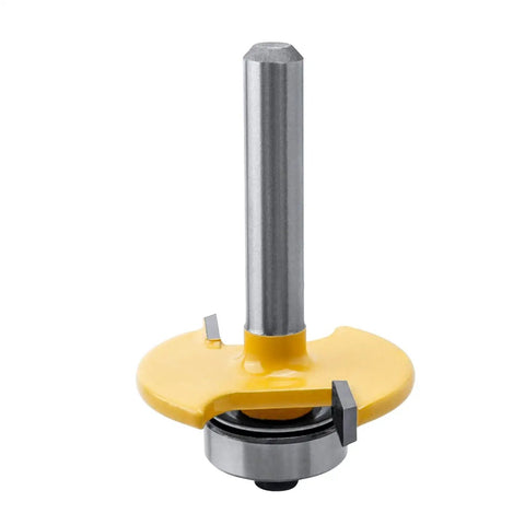 Rugged Pro Grade Quarter Inch Shank Biscuit Joiner Router Bit With Ball Bearing Guide for precise wood cutting