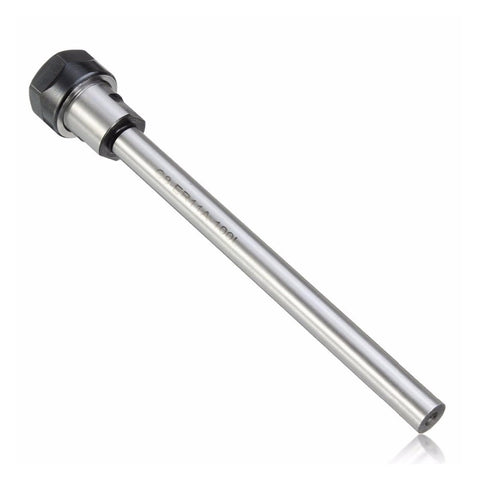 Heavy Duty CNC Straight Shank Extension Rod 8mm for Milling Machines Lathes, featuring a hardened steel construction with a black collet.