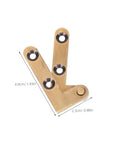 Heavy Duty Brass Pivot Hinge For Wood Doors With Silent Operation And Hidden Bookcase Door Hardware For Invisible Cabinet Hinges In Home And Office 2 Pack Galpada, front view
