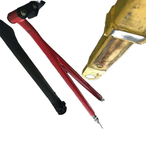 Beefy 3/4 Inch Chromoly Heim Rod End Kit 2 Pack Left And Right Threaded Heavy Duty Automotive Suspension Articulation Joints With Spacers showing red and black control arms.