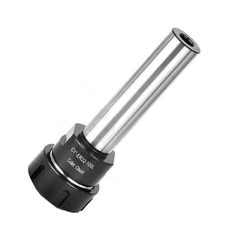 ER32 Collet Chuck C1 Long Straight Shank Holder For CNC Lathe And Milling Machines, 1 inch shank, side view