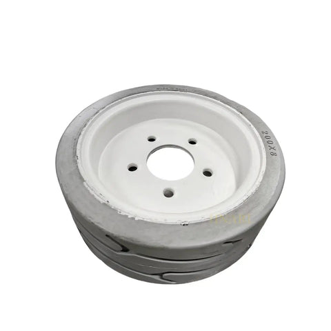 Non Marking 200X8 Front Tire And Rim Wheel Set Part 108020 Bulletproof Aftermarket Replacement For Skyjack Electric Scissor Lifts Heavy Gauge Rock Steady Swapping Guaranteed