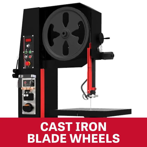 20-Inch Vertical Bandsaw With Articulating Table For Contour Cutting, 2 HP, 230V 3-Phase, Heavy-Duty Pro Grade Saw, Tungsten Carbide Blade Guides, Safety Glass Blade Welder, Precision Resaw And Custom Curve Work
