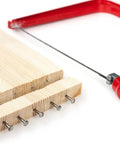 Heavy Duty Frame Coping Saw With Five Interchangeable Blades For Cutting Wood Metal Plastic Rods And Pipes Straight Up Built To Last on wood.