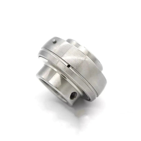 Stainless Steel Self Aligning Spherical Bearing Housing SUC207 Fits 35mm Shaft showing a close-up angle of the design.