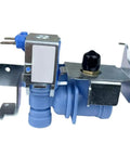 Solenoid Valve For Washing Machine Water Inlet Replacement Part With Dual Material Plastic And Metal Construction, Easy Installation, Durable Washer Appliance Accessory, blue and metal