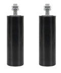 Two Pack Gate Roller Guide Kit With 6 Inch Universal Heavy Duty Sliding Gate Rollers And Nylon Wheel Hardware Set Includes 2 Sets Of Rollers And Installation Screws For Easy Durable Gate Sliding System showing two nylon rollers