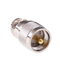 Close-up of 2 Pack UHF PL259 Male To N Type Female RF Coax Adapters 50 Ohm Copper Nickel Plated Connectors For Better Signal Transmission Pro Grade