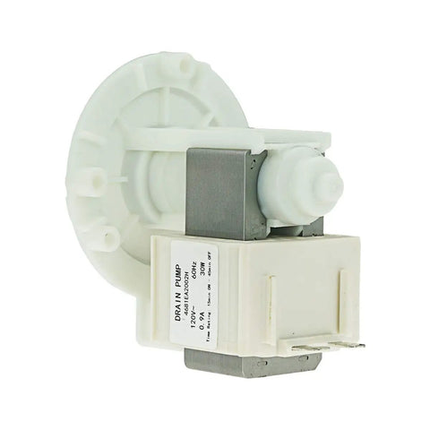 Washer Drain Pump Replacement Kit For LG 4681EA2002H And 4681EA2001T, side view, model with connectors visible