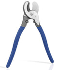 Hardcore Heavy Duty 10 Inch Cable Cutter, High Leverage Wire Cutters For Copper Aluminum And Coaxial with ergonomic blue handles.