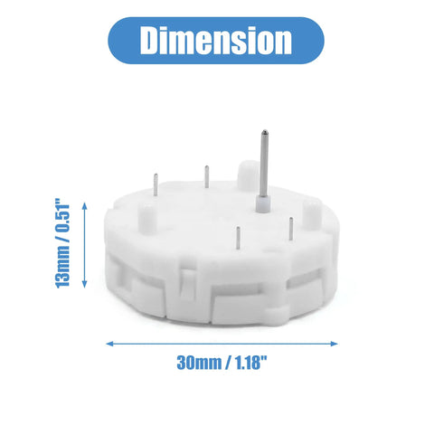 Ditch The Broken Dash Gauges With These Tough X27 589 Stepper Motors To Fix Speedometer And Tachometer Cluster Issues On Your Trusty Ride 4 Piece Replacement Set, showcasing compact 30mm x 13mm white stepper motor.
