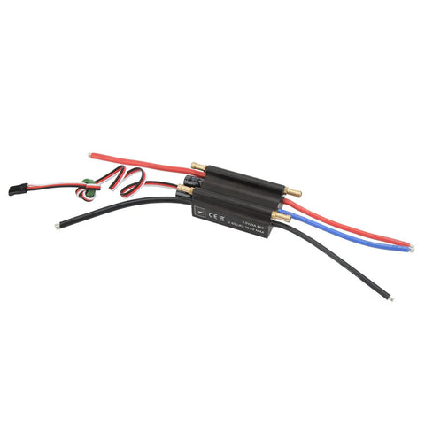 Brushless ESC 70A Waterproof With Built In BEC for RC boats and airships with aluminum alloy case, red and black wiring