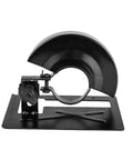 Heavy Duty Adjustable Angle Grinder Balance Bracket Holder With Protective Safety Guard, black steel design for woodworking support.