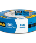 Multi Surface Painter's Tape 1.41 Inch Blue 360 Yards Total 6 Rolls 60 Yards Each Easy 14 Day Clean Removal Medium Adhesive UV Resistant.